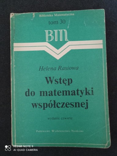 Zdjęcie oferty: Wstęp do matematyki współczesnej Rasiowa