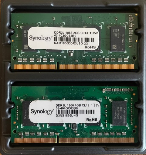 Zdjęcie oferty: Synology RAM 2GB + 4GB DDR3L 1866 CL13 1.35V