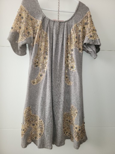 Zdjęcie oferty: Manoush Womans Gray Sweater Dress Wool cashmere 