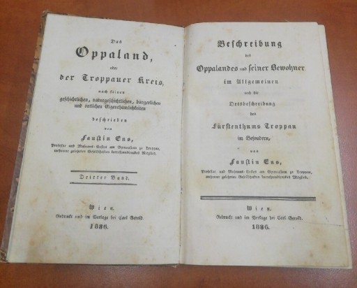 Zdjęcie oferty: Beschreibung des Oppalandes Troppau Opawa Ens 1836