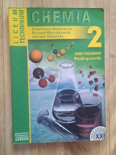 Zdjęcie oferty: Chemia 2 Technikum Liceum Podręcznik S.Hejwowska