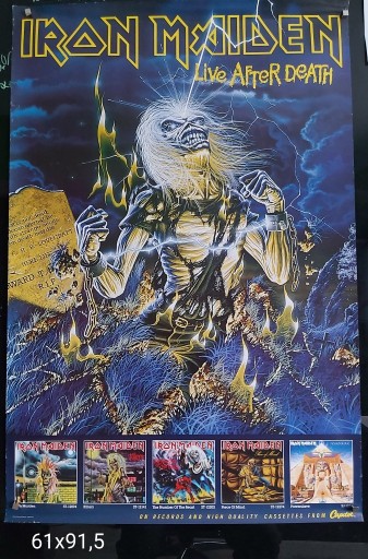 Zdjęcie oferty: Iron Maiden Live after death plakat