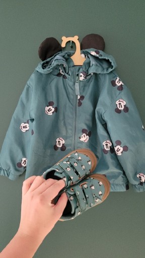 Zdjęcie oferty: H&M  kurtka i buty myszka miki 92cm buty 22