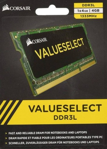 Zdjęcie oferty: CORSAIR VALUE SELECT DDR3L 4Gb 1333mhz 1.35v 