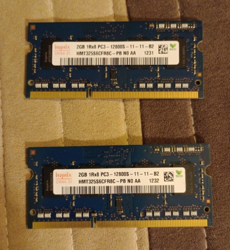 Zdjęcie oferty: Hynix Ram 4GB ( 2 x 2GB ) DDR3 1600MHz PC3-12800