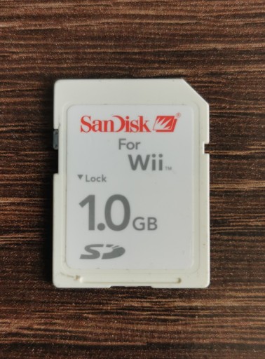 Zdjęcie oferty: Oryginalna karta pamięci Sandisk 1GB do Wii.Unikat