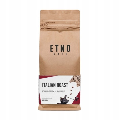 Zdjęcie oferty: Kawa ziarnista Etno Cafe Italian Roast 1kg 1000g