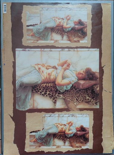 Zdjęcie oferty: Papier do decoupage barok piękna kobieta, odaliska