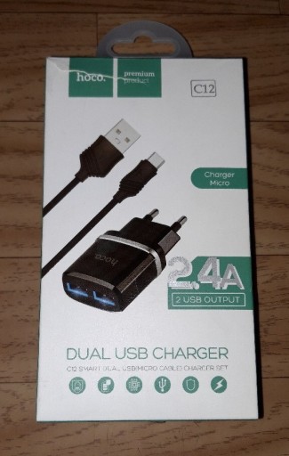 Zdjęcie oferty: NOWA Ładowarka USB 2x 2,4A z podświetleniem