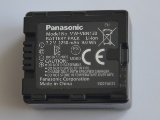 Zdjęcie oferty: PANASONIC VW-VBN130 Akumulator Oryginał 