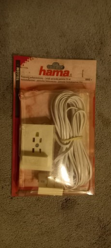 Zdjęcie oferty: PRZEWÓD POŁĄCZENIOWY -(GNIAZDKO+ 10M KABEL)HAMA