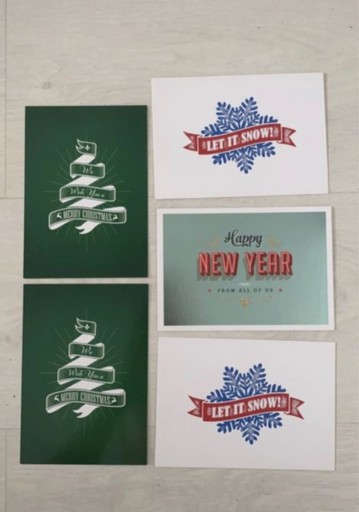 Zdjęcie oferty: zestaw kartek świątecznych