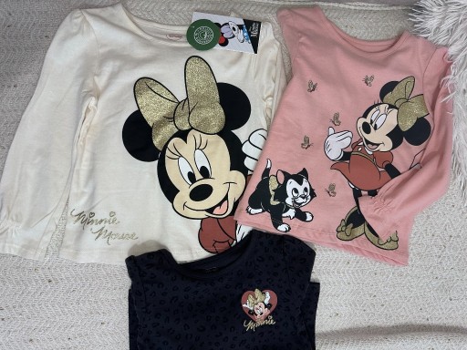 Zdjęcie oferty: 98 - 3 sztuki bluzek Myszki Minnie