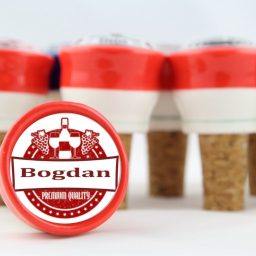 Zdjęcie oferty: Ceramiczne zatyczki korki do butelek imię Bogdan