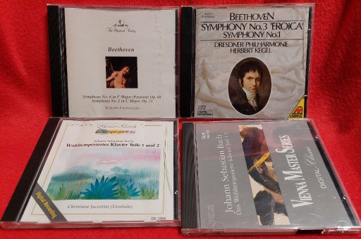 Zdjęcie oferty: Zestaw 4 CD Bach koncerty Beethoven symfonie