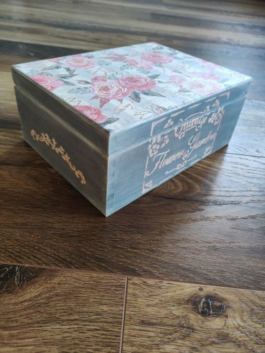 Zdjęcie oferty: Szkatułka pudełko skrzynka DIY ręcznie mal prezent