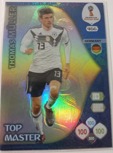 Zdjęcie oferty: Thomas Muller top master 2018 panini world cup