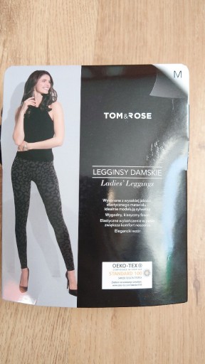 Zdjęcie oferty: legginsy spodnie Tom&Rose rozmiar ma panterka 