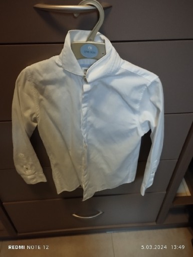 Zdjęcie oferty: Koszula biała dla chłopca 128 