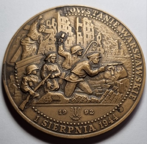 Zdjęcie oferty: Medal POWSTANIE WARSZAWSKIE  - GEN.T. KOMOROWSKI