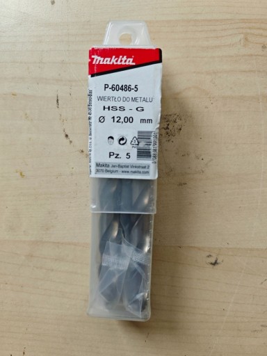 Zdjęcie oferty: Wiertło do metalu HSS-G 12x151mm 5 szt, Makita P-60486-5