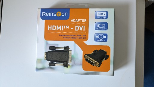 Zdjęcie oferty: Adapter HDMI - DVI przejściówka Reinston