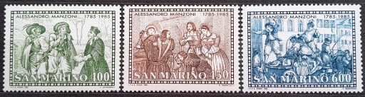 Zdjęcie oferty: San Marino 1985 Mi 1325 - 1327 ( skan )