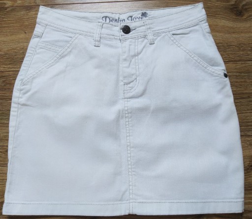 Zdjęcie oferty: Spódniczka jeansowa biała r. 38