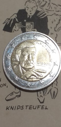 Zdjęcie oferty: 2 euro 2018  Niemcy 100 urodziny Helmuta Schmidta 