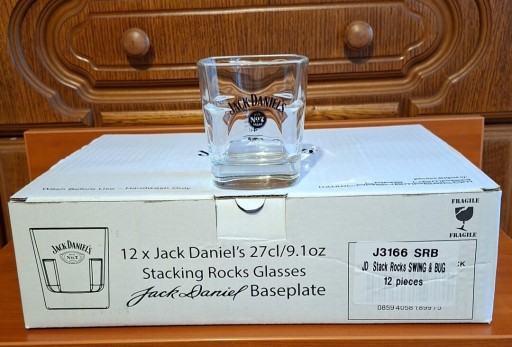 Zdjęcie oferty: Jack Daniels Old No 7 Brand Baseplate AYANO Whisky Szklanki 12 Sztuk 270 ml
