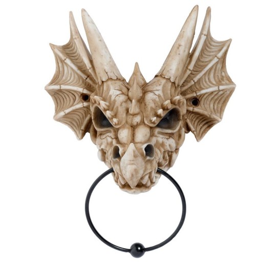 Zdjęcie oferty: Kołatka do drzwi SMOK fantasy gothic czaszka