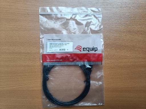 Zdjęcie oferty: Kabel USB mini AM-BM5P 2.0 Equip1,8m czarny