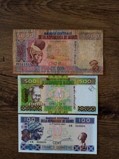 Zdjęcie oferty: Banknoty Gwinea 