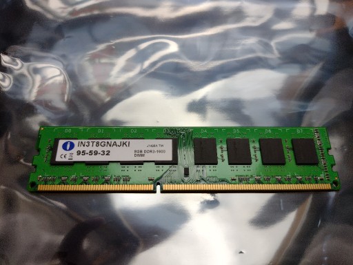 Zdjęcie oferty: Pamięć RAM ITEGRAL 1x 8GB 1600MHz PC3-12800 DIMM