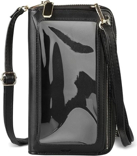 Zdjęcie oferty: Czarna torebka na telefon Na ramię Z okienkiem