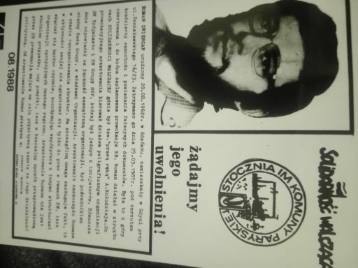 Zdjęcie oferty: NU SOLIDARNOŚĆ WALCZĄCA 1988 drugi obieg