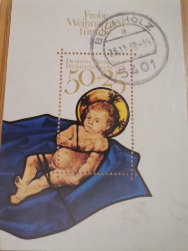Zdjęcie oferty: Znaczek pocztowy Dzieciątko Jezus Niemcy