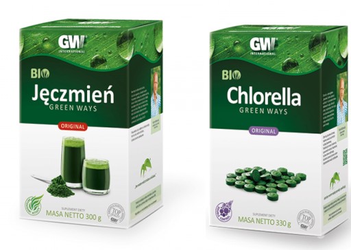 Zdjęcie oferty: JĘCZMIEŃ BIO + CHLORELLA BIO Green Ways + miarka