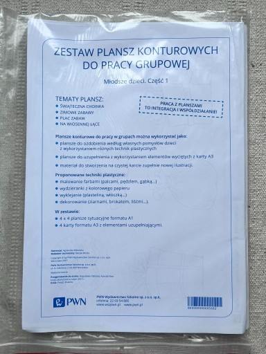 Zdjęcie oferty: Zestaw plansz konturowych do pracy grupowej.