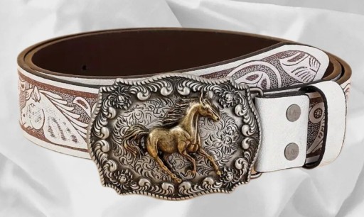 Zdjęcie oferty: Pasek z klamrą z koniem 