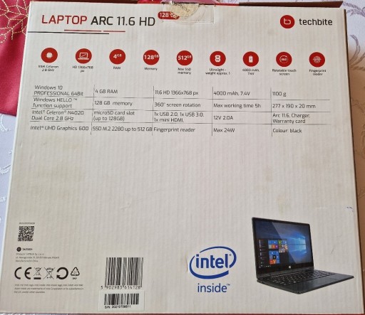 Zdjęcie oferty: Laptop dotykowy TECHBITE Arc 11.6 HD 128GB WIN 10