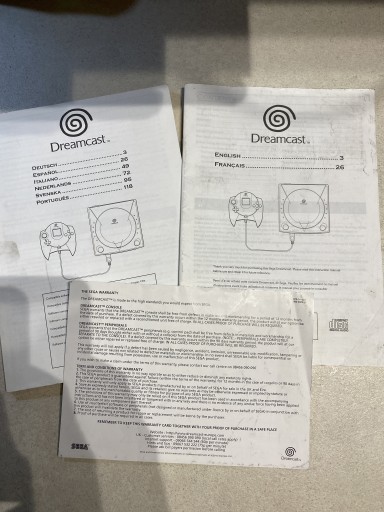 Zdjęcie oferty: Instrukcja do Sega Dreamcast
