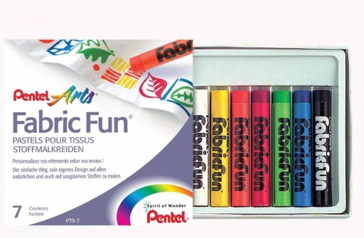 Zdjęcie oferty: Pastele do Tkanin - FabricFun - Pentel 7 szt