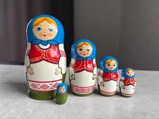 Zdjęcie oferty: MatrioszkaNesting Doll, Matryoshka Doll 5 Pcs Wooden Nesting Doll