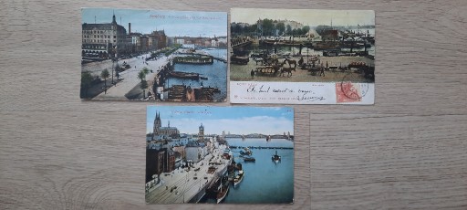 Zdjęcie oferty: Hamburg ,Rotterdam,Koln stare pocztówki.
