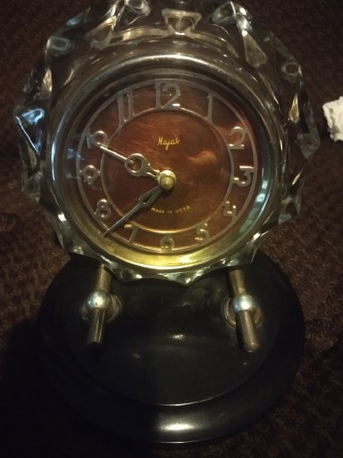 Zdjęcie oferty: Stary zegar Majak w krysztale.