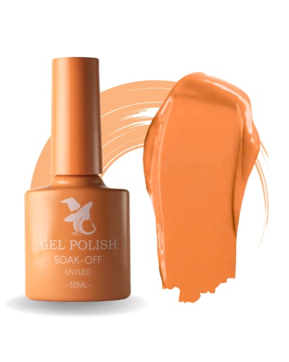 Zdjęcie oferty: Lakier Hybrydowy do paznokci 10 ml UV/LED Intensywny Pomarańczowy Koral