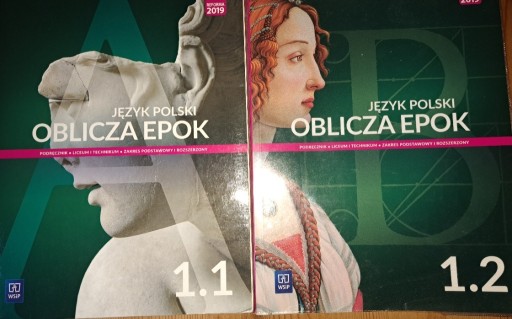 Zdjęcie oferty: Język Polski Oblicza Epok 1.1 i 1.2 WSiP