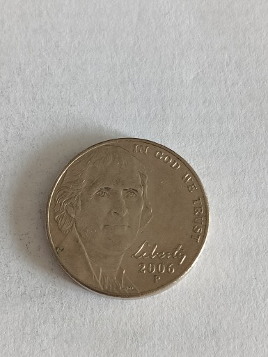 Zdjęcie oferty: USA 5 cent 2006 P rok