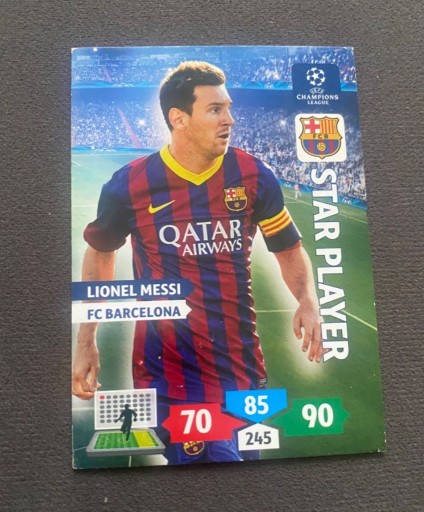 Zdjęcie oferty: LIONEL MESSI KARTA FC BARCELONA UEFA 2013/2014 